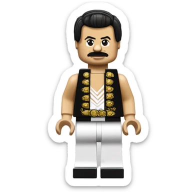full body lego freddie mercury sticker