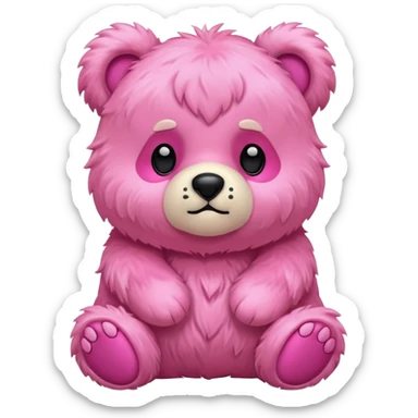 Osito rosado sticker