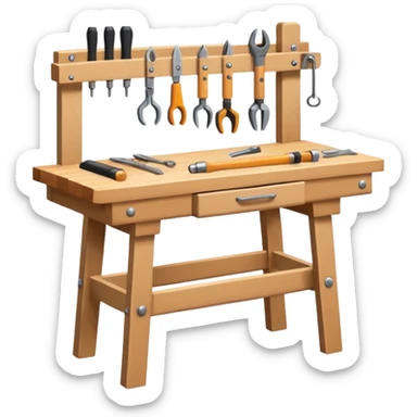 minimalist Workbench sticker