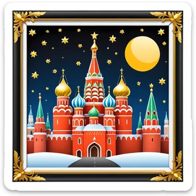kremlin. moscow. New Year. aesthetic  sticker