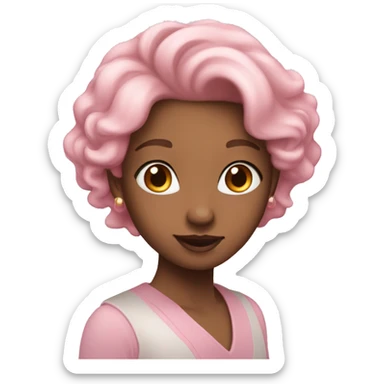 Coquette light pink heart sticker