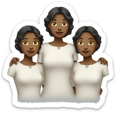 three-sisters-white sticker