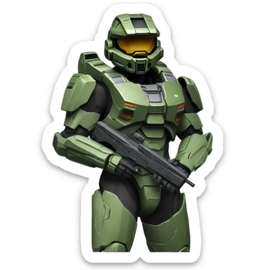 Master chief halo 117 sticker