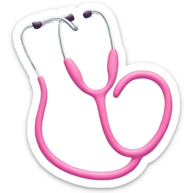 Pink stethoscope  sticker