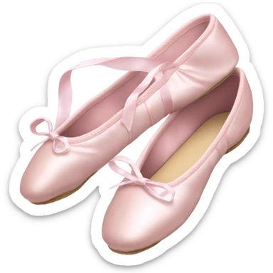 pastel pink ballet shoes sticker