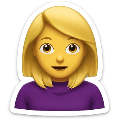 smiling girl on black background sticker