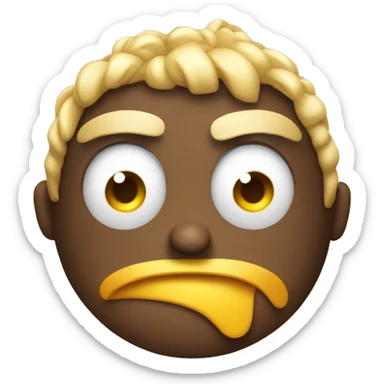 Unimpressed birthday smiley sticker