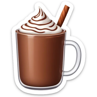 Hot chocolate sticker