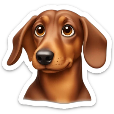 daschund dog sticker