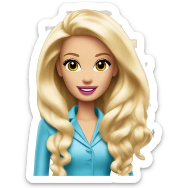 Barbie’s 5 story tall haunted dream-hotel parking garage  sticker