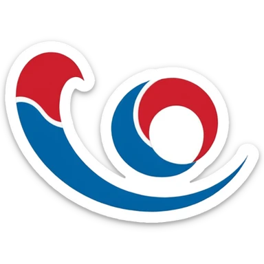 Arka planı turkuaz olan normal bir Türk Bayrağı  sticker