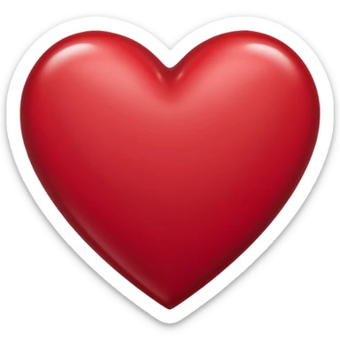 Coeur bordeaux sticker