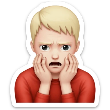 self strangling emoji sticker