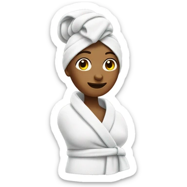 Towel woman sticker