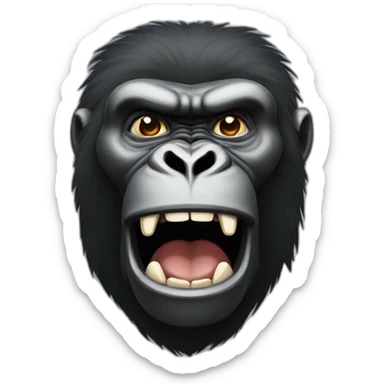 big fist gorilla sticker