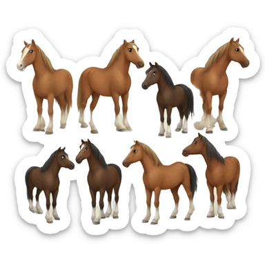 Horses sticker
