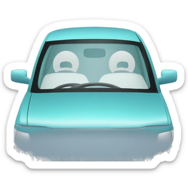 a car's windshield sticker