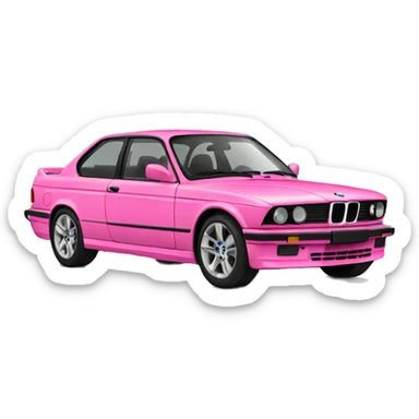 Pink bmw sticker