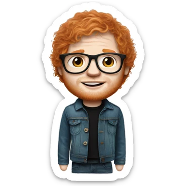 ed sheeran as doll sticker