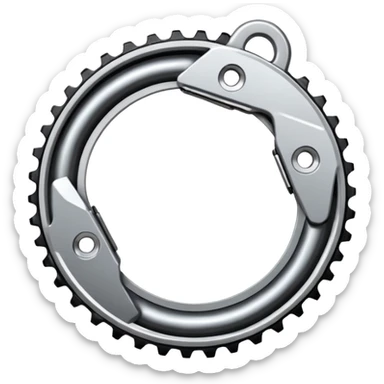 simple and bold cycling chain sticker