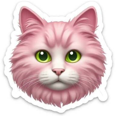 Pink cat sticker