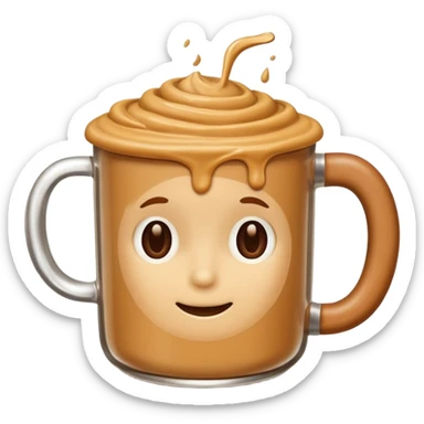 peanut butter coffee sticker