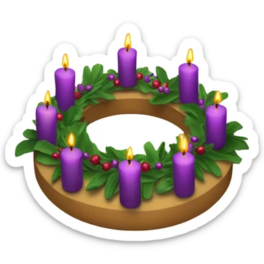 Advent wreath  sticker