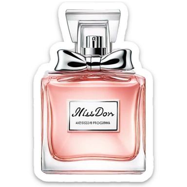 Miss dior perfume sticker