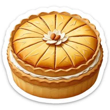 frangipane galette des rois fève sticker