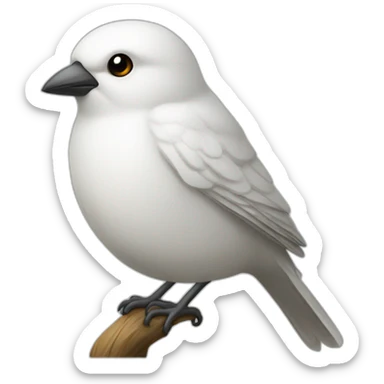 Oiseau blanc de face qui vole  sticker