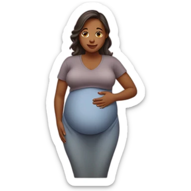Pregnant woman in Canada sticker