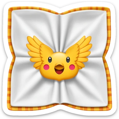 flapped patterned napkin sticker