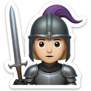 mystic knight with helmet eldricth powers sticker