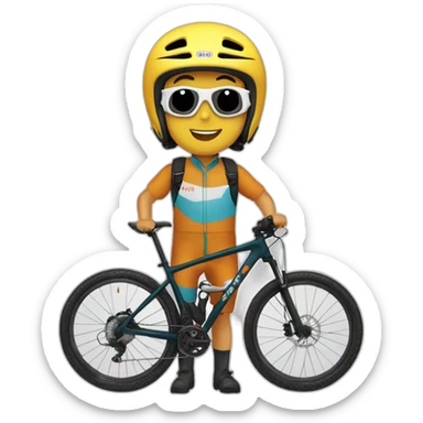 Chino ciclista de enduro sticker