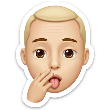 😝 with the tung touching the nose sticker