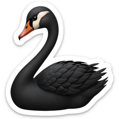 cisne negro sticker