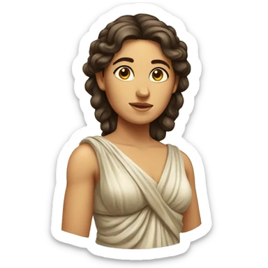 Ancient greece woman full body sticker