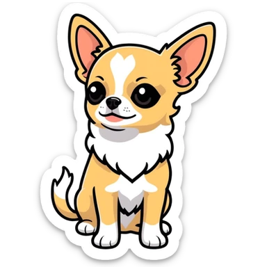 Blue Chihuahua sticker