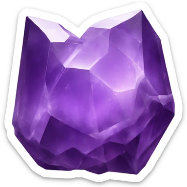 amethyst crystal sticker