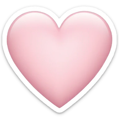 Light pink heart sticker