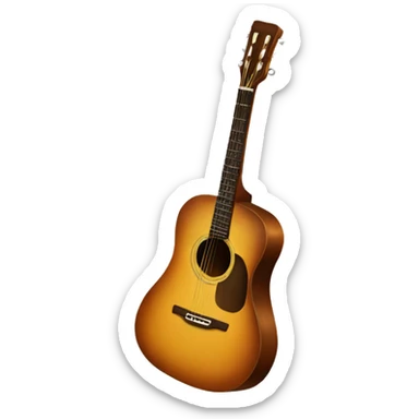 acoustic guitar sticker