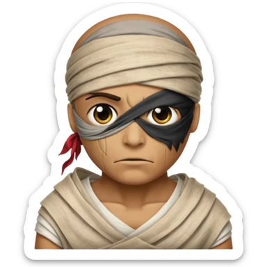 a mummy who is also a pirate sticker