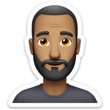 guy with long nose, receding hairline, wearing a kipa,  full beard, 
 rubbing his hands together. sticker