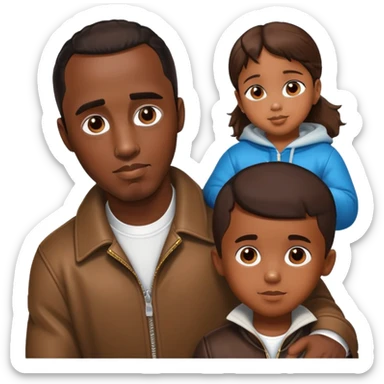Diddy with kid sticker