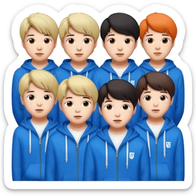 BTS K-pop group sticker