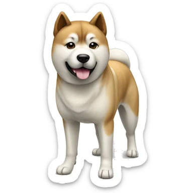 Akita Dog Breed Full Body sticker