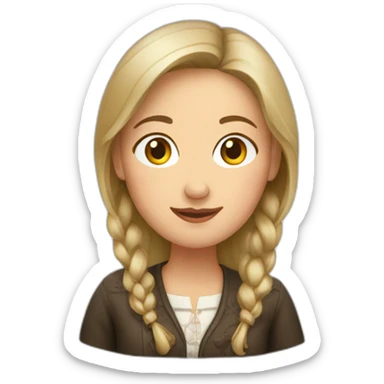 Polish woman sticker