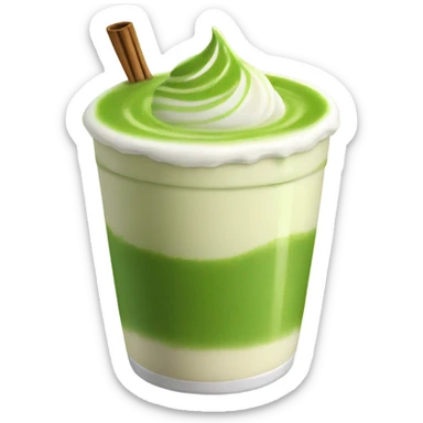 Matcha latte sticker