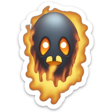 Fantasma con cara de diablo  sticker