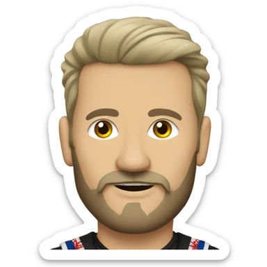 Baltic German Russian Métis Country Punk Guy sticker